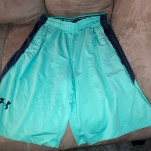 Blue aqua athletic shorts Under Armour Medium